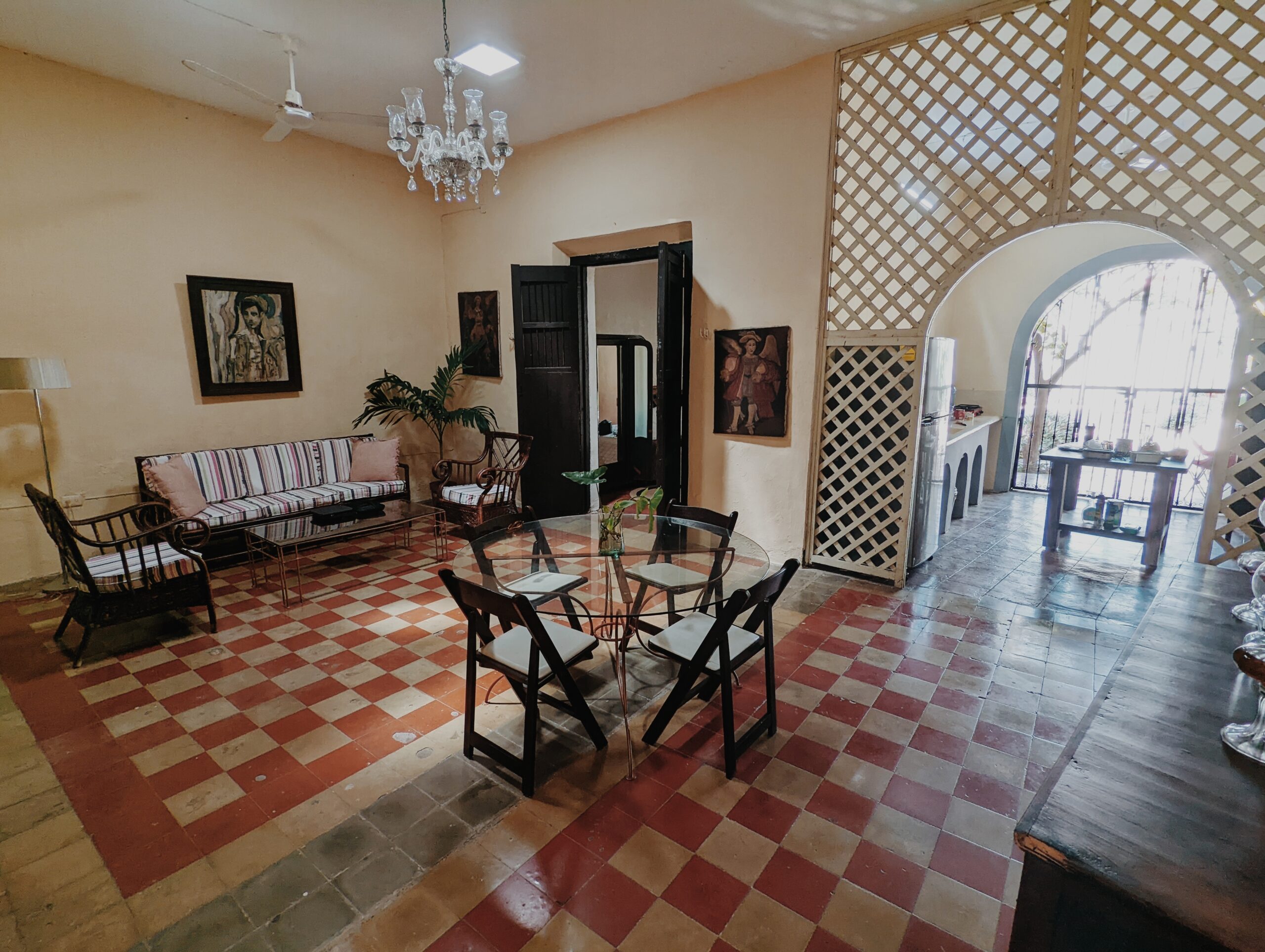 Living area in Airbnb in Merida
