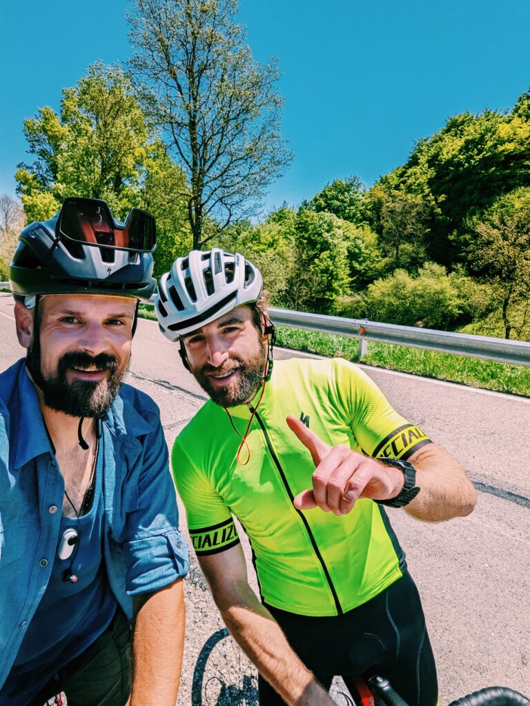 Selfie with Gerard who kindly rode with me up to Coll de Canes